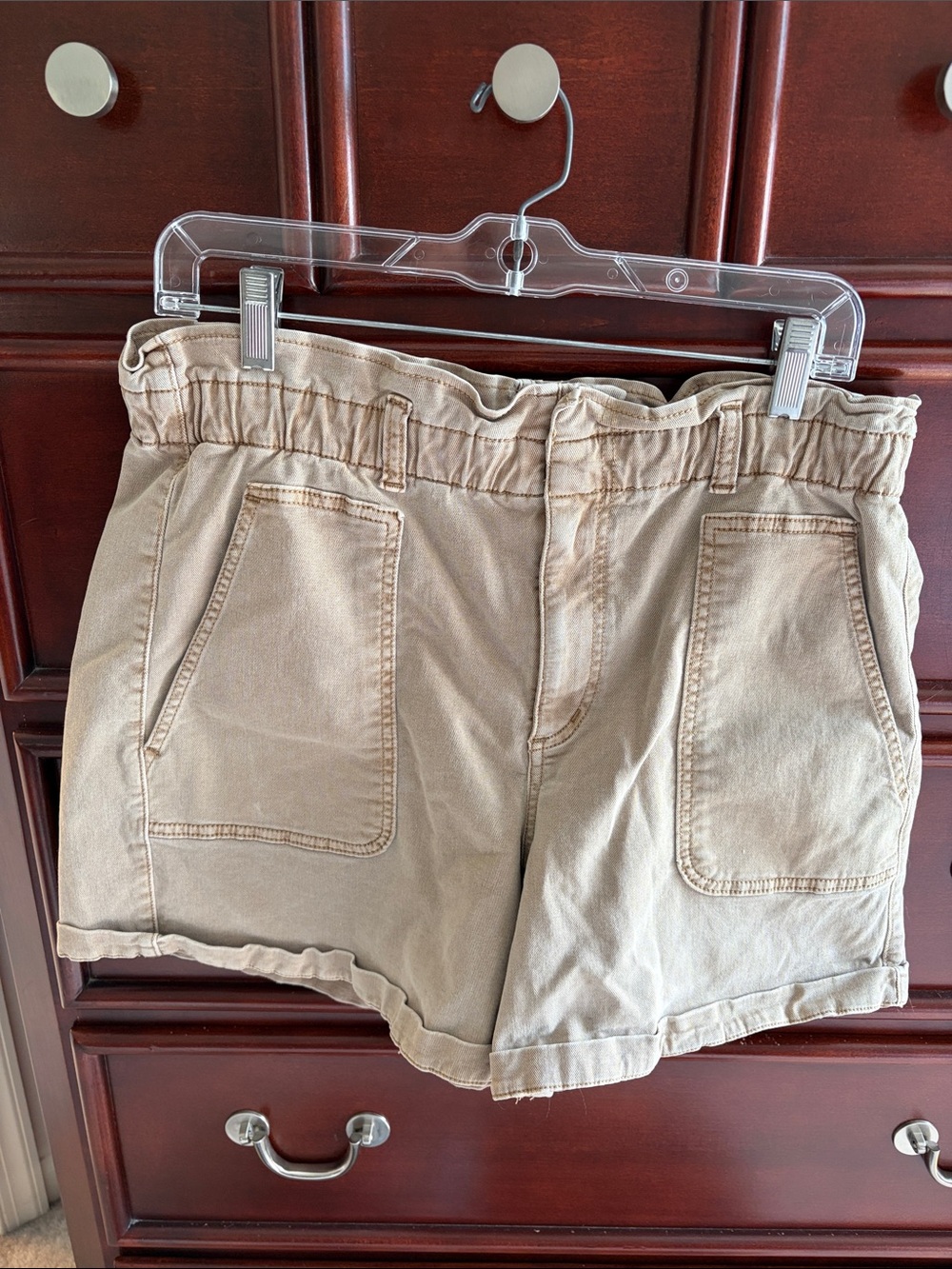 LOFT High-Waist Paperbag Shorts